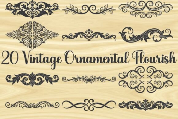 Download Vintage Ornamental Flourish - Vintage Collection