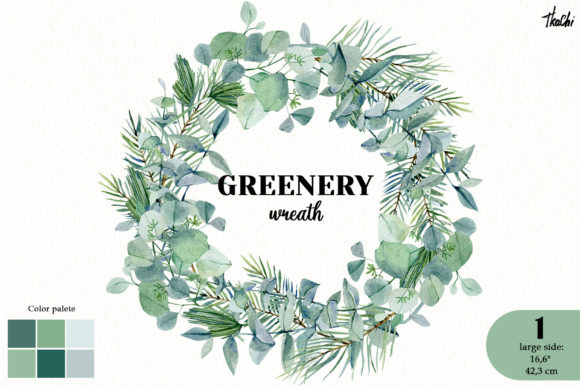Download Watercolor Leaves Foliage Wreath Png - Leaves Collection